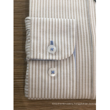 Male 100% cotton yarn dyed stripe shirt